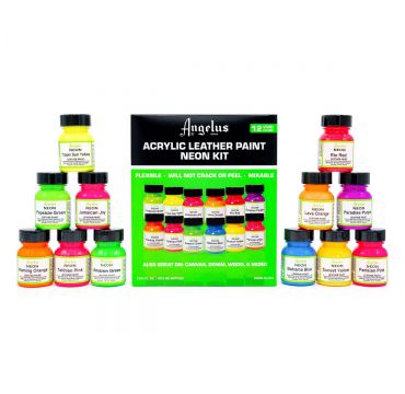 Kit de colores fluorescentes, 12 colores