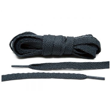 Laces charcoal grey flat