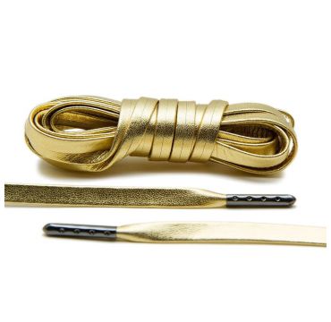 Laces luxury leather gold/gunmetal plated