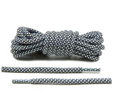 Laces black/white rope 